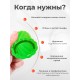 Массажер ТЮЛЬПАН для чувствительной кожи, зеленый (2 шт в коробке)