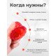 Массажер ТЮЛЬПАН для чувствительной кожи, красный (2 шт в коробке)