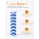 Массажер ЧУДО-ВАЛИК белый-синий для интенсивного воздействия, в коробке