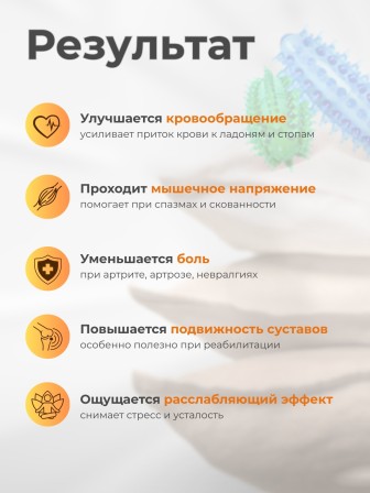 Массажер ЧУДО-ВАЛИК МИНИ синий-зеленый (2 шт в упаковке)