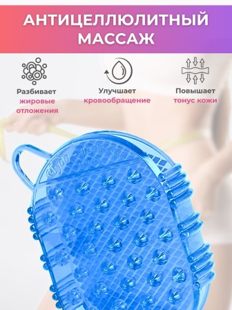 Массажер ЧУДО-ВАРЕЖКА МИНИ синяя