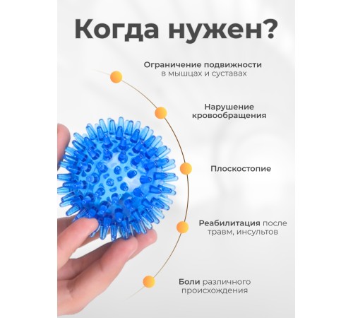Массажер медицинский ЧУДО-МЯЧИК синий Массажер медицинский ЧУДО-МЯЧИК синий