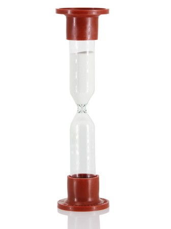 Часы песочные на 15 минут Стеклоприбор белый песок