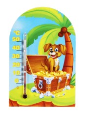 Термометр сувенир "Зоо Мир" Собака на золоте