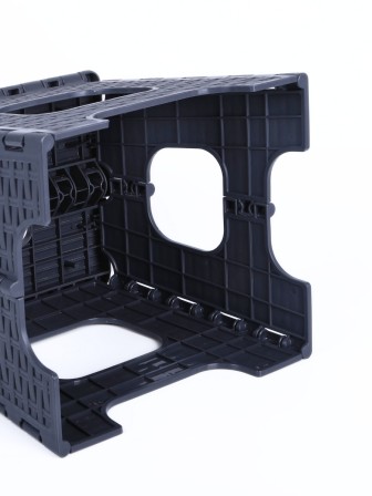 Табурет складной пластиковый Плетенка М3122 темно-серый