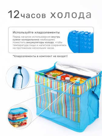 Сумка холодильник изотермическая 25 л для пикника Green Glade P2025