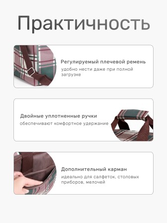 Сумка холодильник изотермическая 20 л Green Glade P1052