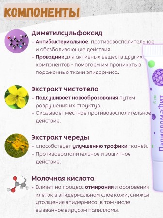 Крем-гель "ПапилломаФит" 5 мл Алфит Плюс