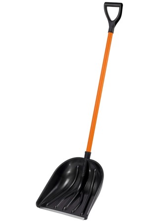 Лопата для снега Купец с металлическим черенком