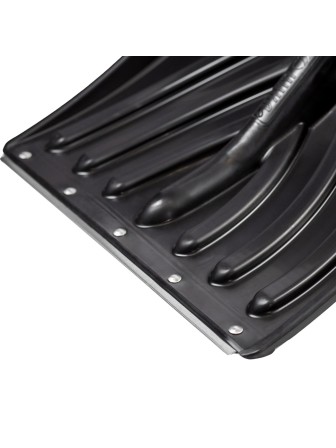 Лопата снеговая Крепыш пластиковая с оцинков. стальной планкой, без черенка