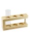 Деревянная подставка для канцелярии с 1 цилиндром, цвет натуральный