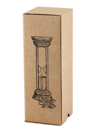 Часы песочные 10 мин деревянные Стеклоприбор, песок оранжевый, цвет вишня