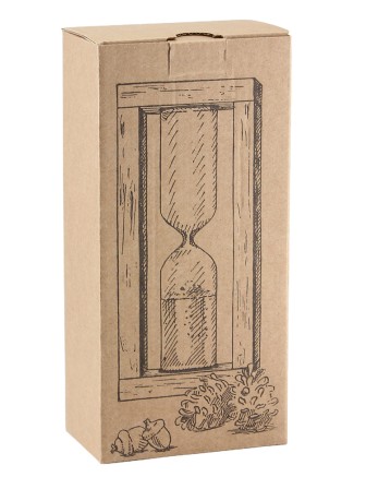 Часы песочные 30 минут Стеклоприбор, песок оранжевый, корпус черный