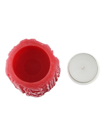 Свеча с подсвечником для чайной свечи "Вязаный пенек" 6,5 см Омский свечной