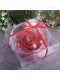 Плавающая свеча Роза красная в подсвечнике 11 см