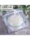 Плавающая свеча Роза кремовая в подсвечнике 11 см