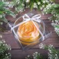 Плавающая свеча Роза чайная в подсвечнике 11 см