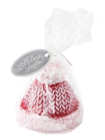 Свеча новогодняя "Шапочка" Омский свечной