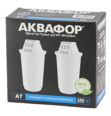 Кассета Аквафор A7 (2 штуки) минеральный состав для мягкой воды