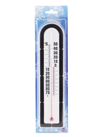 Термометр фасадный "Стеклоприбор" ТБН-3-М2 исп.5 для холодного климата, черный