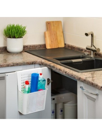 Контейнер "Лофт" VIOLET навесной на дверцу, белый