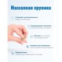 Массажер МАССАЖНЫЙ ШАРИК КРАСНЫЙ медицинский с двумя металлическими пружинами, в коробке