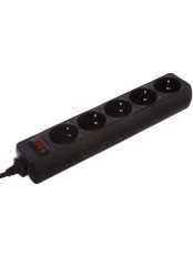 Сетевой фильтр КОСМОС 5 гнезд, 5 м черный