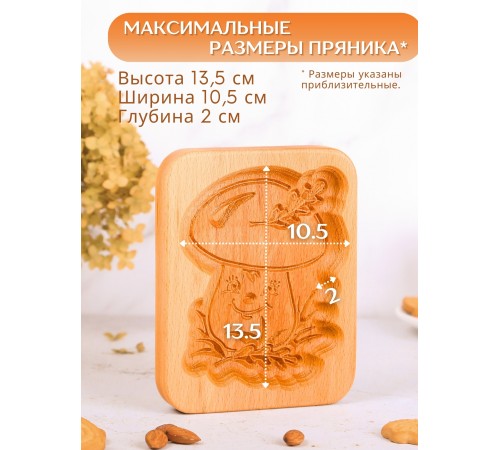 Форма для пряника (пряничная доска) Buken "Грибок"