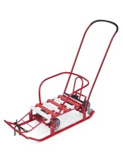 Санки Ника Тимка 5 Универсал Т5У/К2 красный с ручкой, спинкой