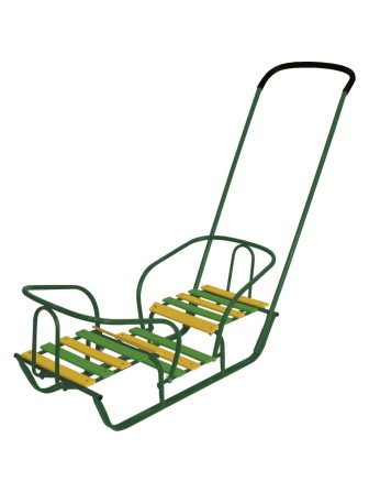 Санки для двойняшек Ника СД/З2 зеленые