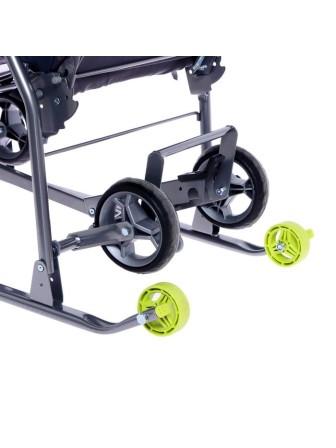 Санки-коляска Ника "Наши детки" НДТ4-2/4 изумрудный с медвежонком