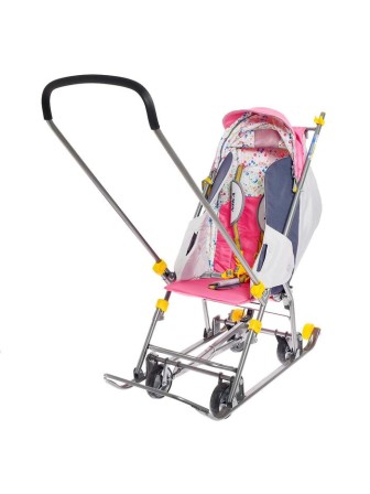 Санки-коляска Ника "Тимка3 универсальные" Т3У розовый