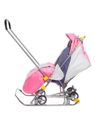 Санки-коляска Ника "Тимка3 универсальные" Т3У розовый