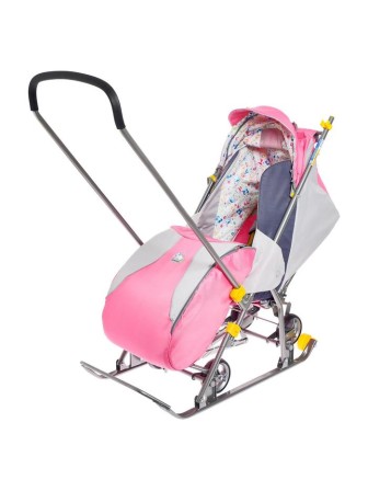 Санки-коляска Ника "Тимка3 универсальные" Т3У розовый