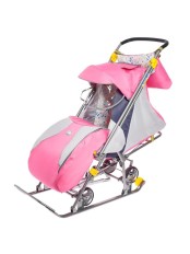Санки-коляска Ника "Тимка3 универсальные" Т3У розовый