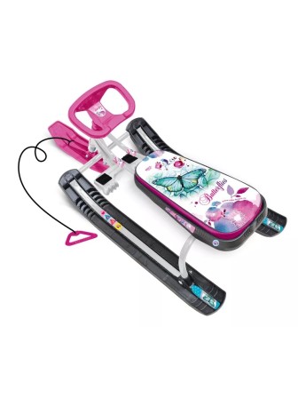 Снегокат Ника "Тимка Спорт 2" ТС2/Б2 бабочки/белый