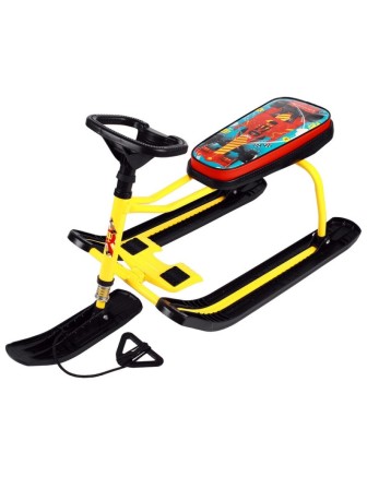 Снегокат Тимка Спорт-1 ТС1/F12 принт "Nika kids F1" желтый