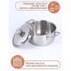 Кастрюля Амет Классика 1,5 л 1С373 с металлической крышкой