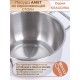 Кастрюля Амет Классика 1,5 л 1С373 с металлической крышкой