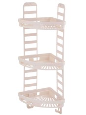 Полка угловая 3-х ярусная Трансформер М8439 бежевая