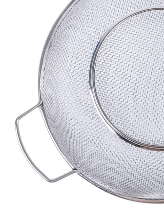 Дуршлаг металлический с ручками MALLONY Macaroni 22 см нержавеющая сталь