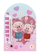 Сувенир "Термометр "Зоо Мир" Пара свинок