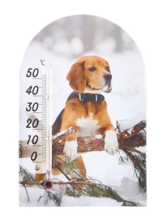 Сувенир "Термометр "Зоо Мир" Бигль в ошейнике