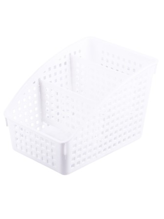 Органайзер для хранения Лофт VIOLET со съемными перегородками широкий белый