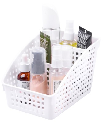 Органайзер для хранения Лофт VIOLET со съемными перегородками широкий белый