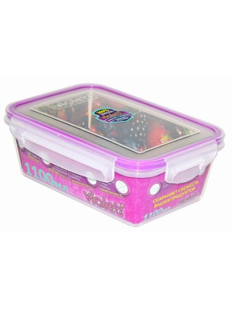 Контейнер пищевой 1.1 л VIOLET прозрачный с крышкой