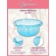 Миска с мерным делением VIOLET 4 л, цвет голубой