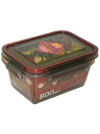 Контейнер пищевой VIOLET 0.8 л герметичный, дымчатый 