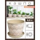 Кашпо круглое 3.3 л VIOLET Миссони с поддоном, цвет латте