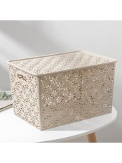 Корзинка Ромашки VIOLET 14 л с крышкой, цвет латте